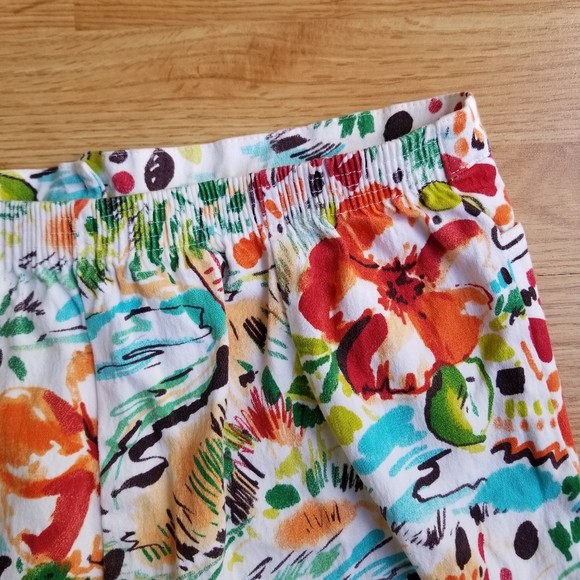 SeaSuns high waisted tropical print bermuda shorts XL - Picture 11 of 12